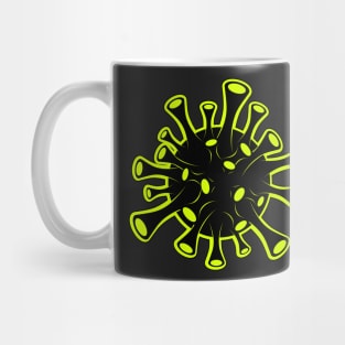 Green and Black Virus Mug